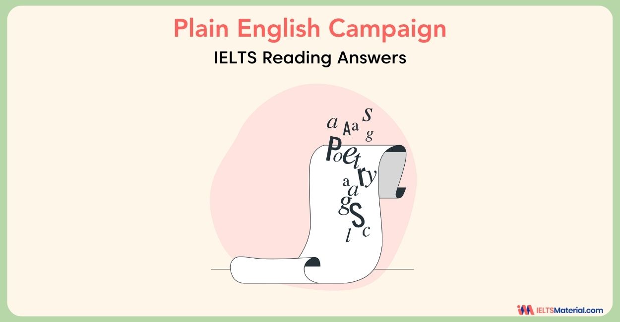 Plain English Campaign – IELTS Reading Answers