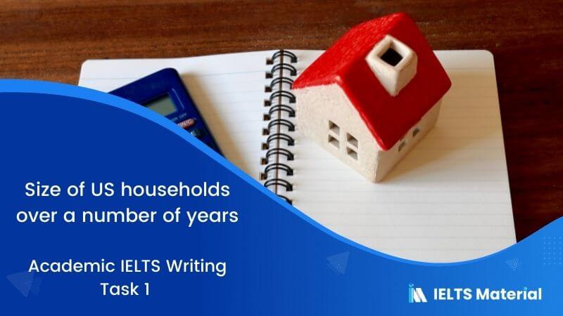 IELTS Academic Writing Task 1 Topic 05: Size of US households over a number of years