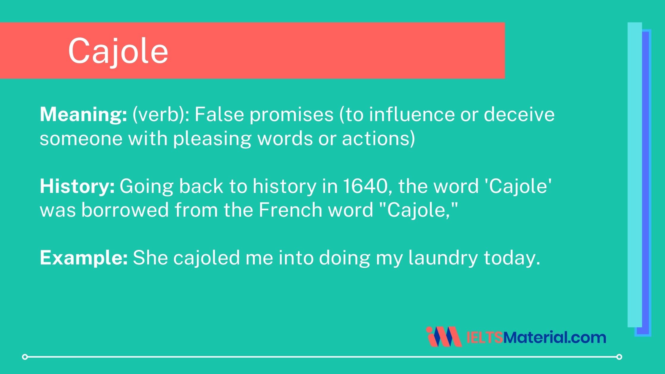 Word – Cajole