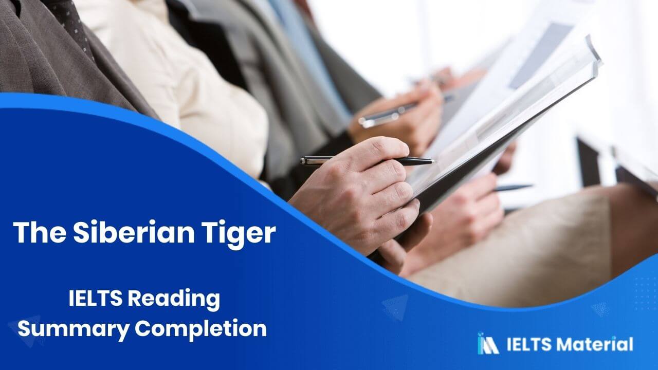 IELTS Reading Summary Completion Topic 1