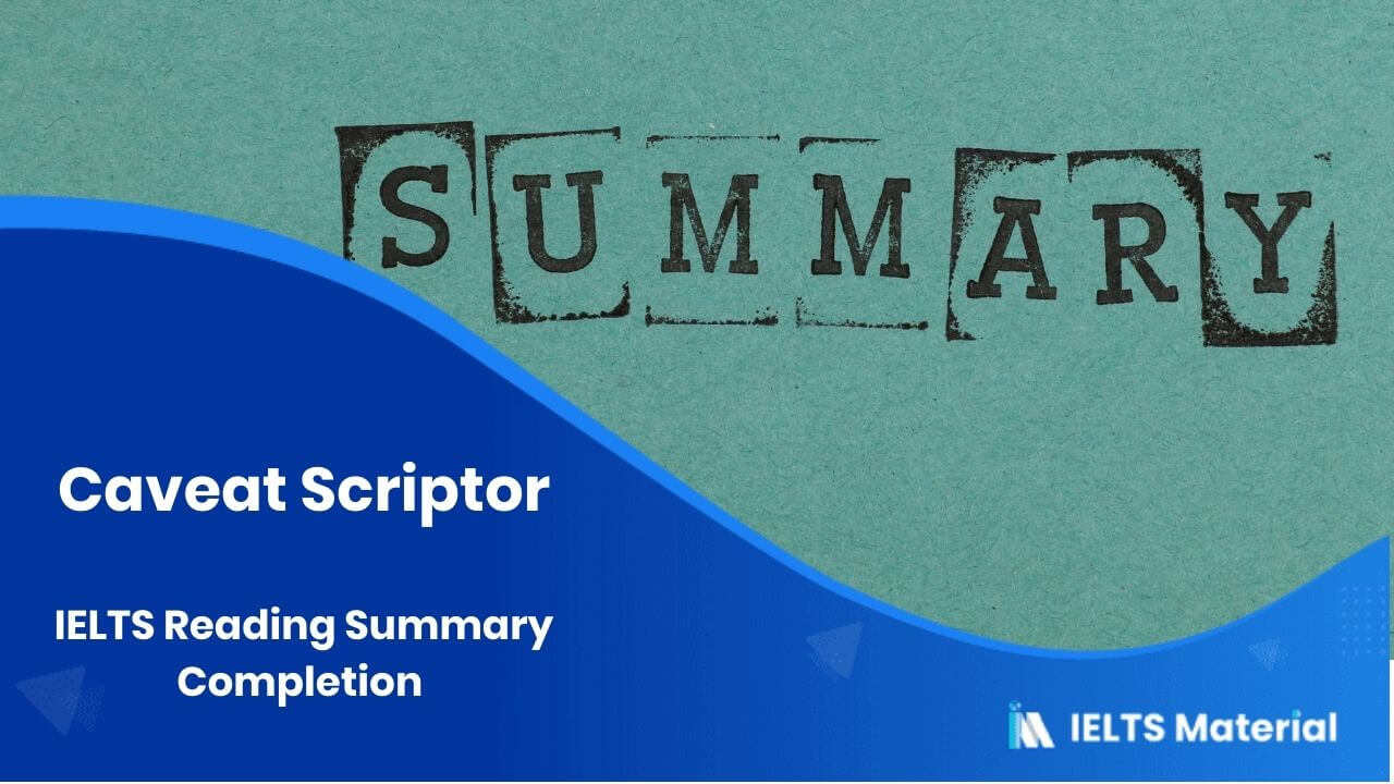 IELTS Reading Summary Completion Topic 4