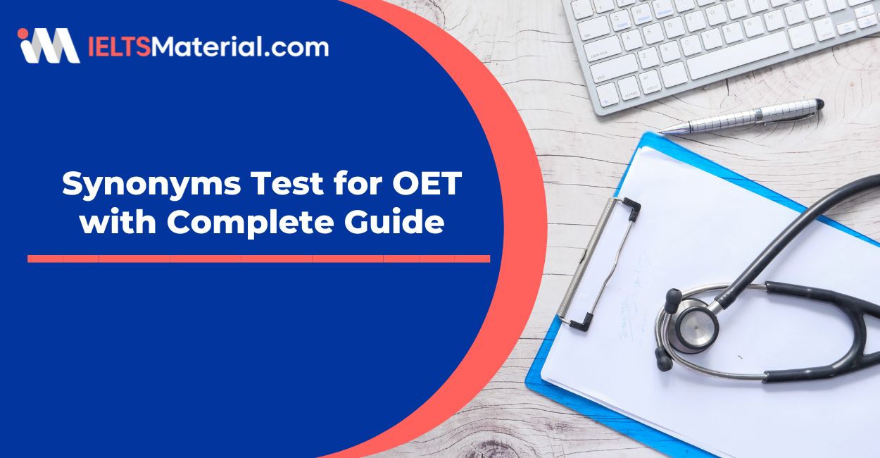 Synonyms Test for OET with Complete Guide