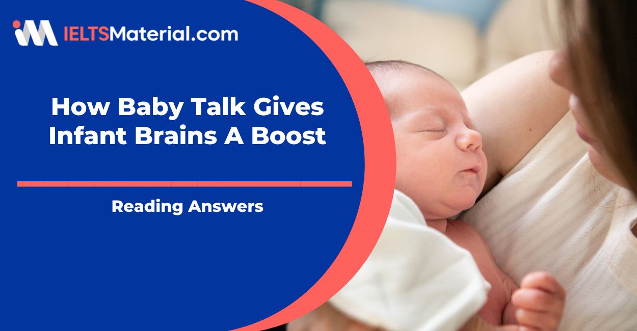 How Baby Talk Gives Infant Brains A Boost Reading Answers