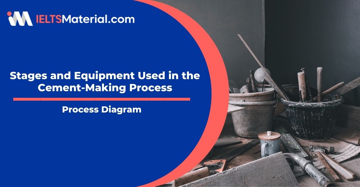 Stages and Equipment Used in the Cement-Making Process- Process Diagram