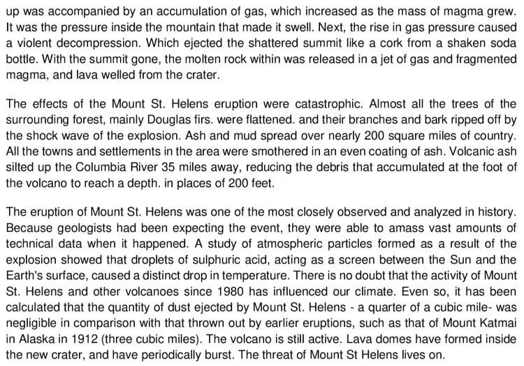 The Spectacular Eruption of Mount St Helens 1